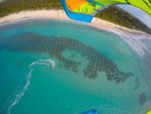 Parasailing at Malcomb's Road beach Reef Ball Image Gallery